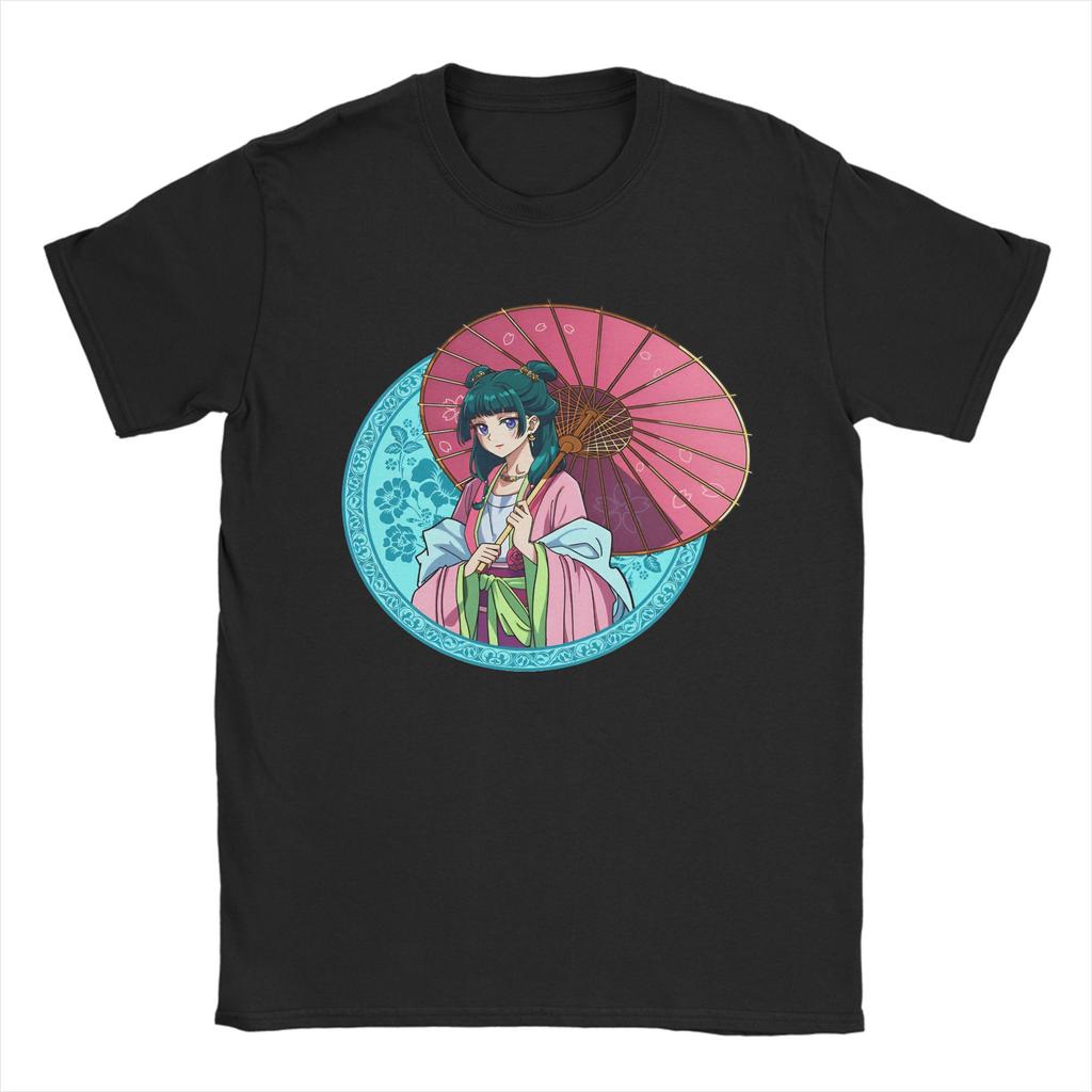 Print Maomao and Jinshi Anime T-Shirt For Men Women Crewneck Short Sleeve Clothes The Diaries Cotton Summer Clothing