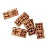 1 Set Quilt Dominoes Set Handcrafted Wooden Engraved Quilt Blocks Tiles Domino Game 2-4 Players Educational Wooden Toy Quilting Gift