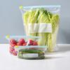 Zipper Sealed Bag Food Grade Fresh-keeping Bag Household Refrigerator Storage Food Packaging Sealing and Compact Bag Reusable