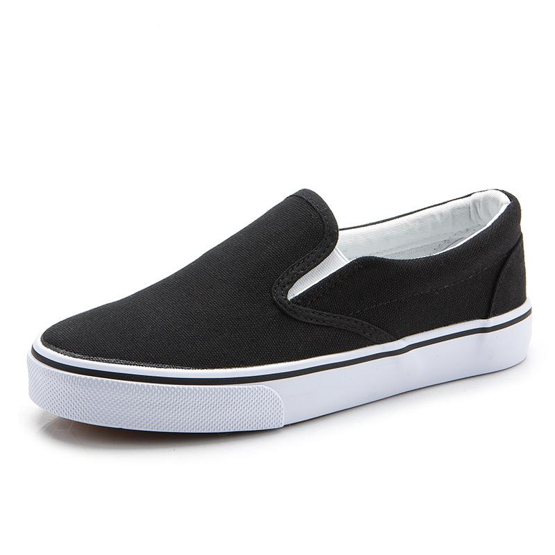 Размеры 35-44 Белые Канвасные Туфли для Пары Студенческие Тканевые Туфли Женские Лоферы Белые Кроссовки Черные Лоферы для Мужчин Zapatos Casuales