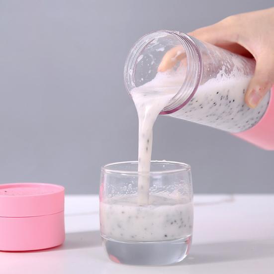 Портативный блендер USB-перезаряжаемый беспроводной мини-блендер для смузи и соков с 6 лезвиями из нержавеющей стали без BPA