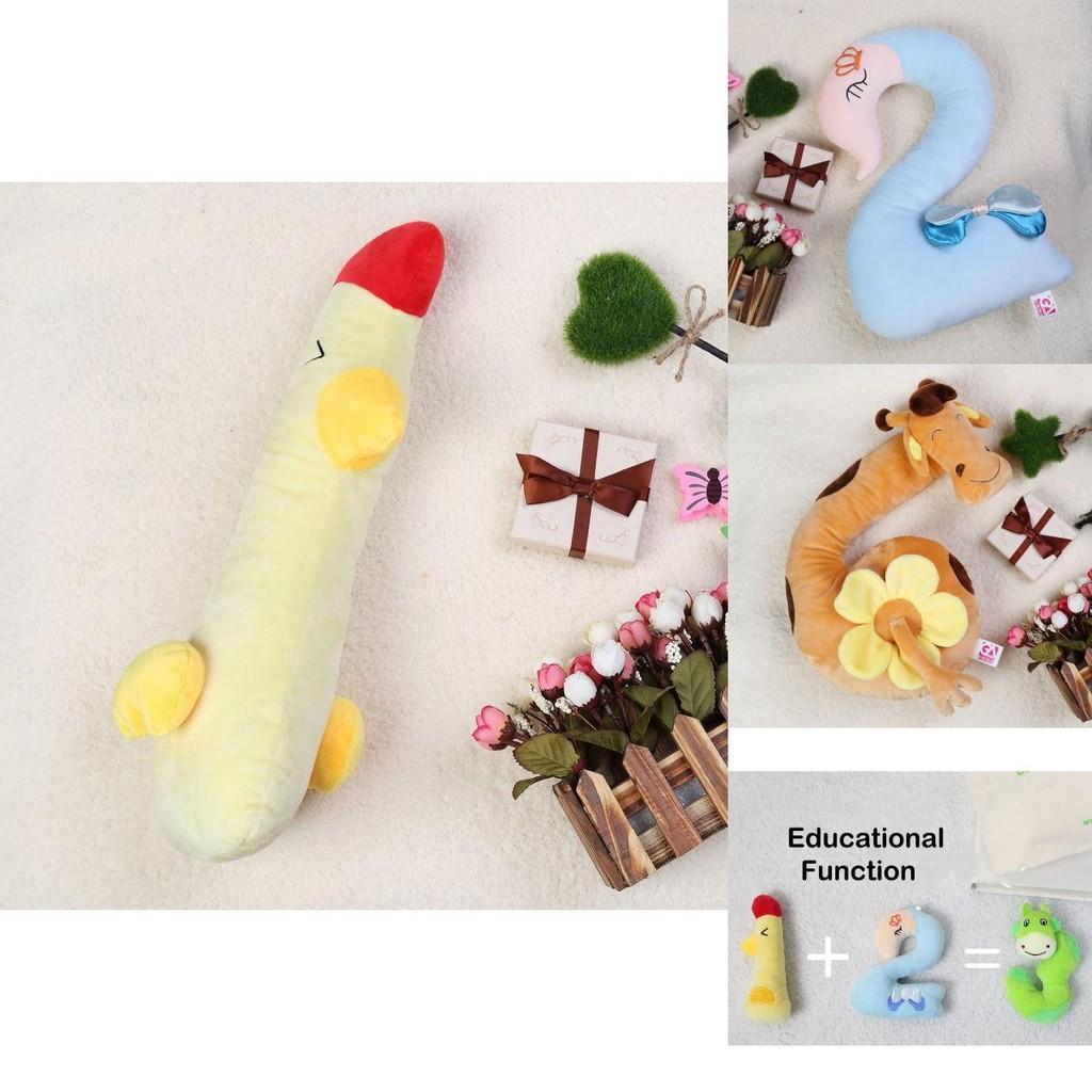 Plush Toy Cuddly Gift For Baby Kids Alphabet Lore Number Blocks