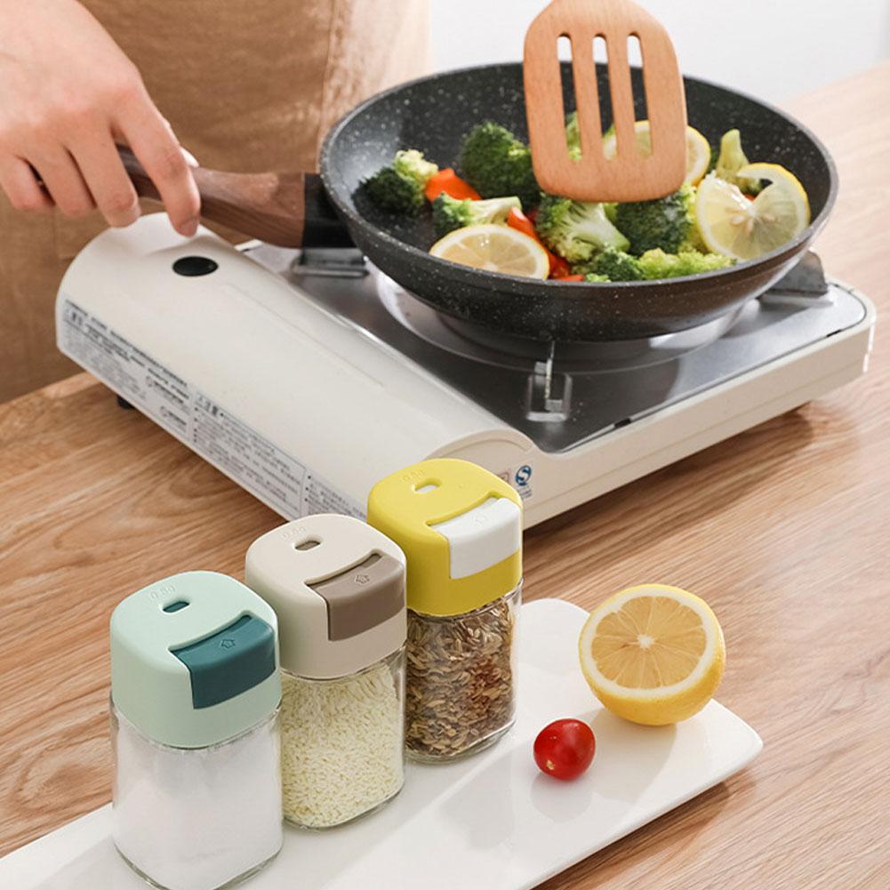 Контроль измерения Бутылка для соли Кухонный пресс Тип Количественная соль Стеклянная бутылка Барбекю Банка Sha I6S3