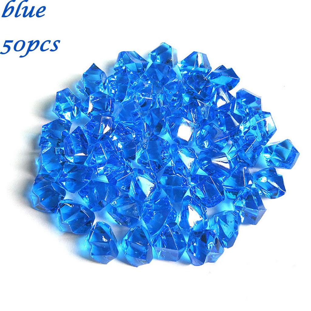 Fish Tank Decoration Crystal Ice Cubes DIY Craft Cobblestones Pebbles Artificial Stones Vase Filler