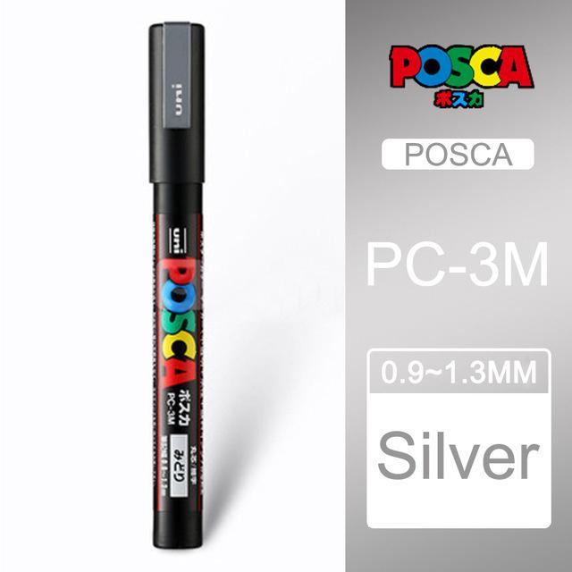 Маркер-краска Uni POSCA, 39 цветов PC-5M/44 PC-3M/36 PC-1M, Акриловые маркеры для рисования по камню, граффити, Художественные принадлежности