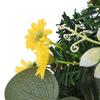 Spring Lemon Wreath Artificial Lemon Teardrop Wreath with Peony Flowers Green Leaves Decorative