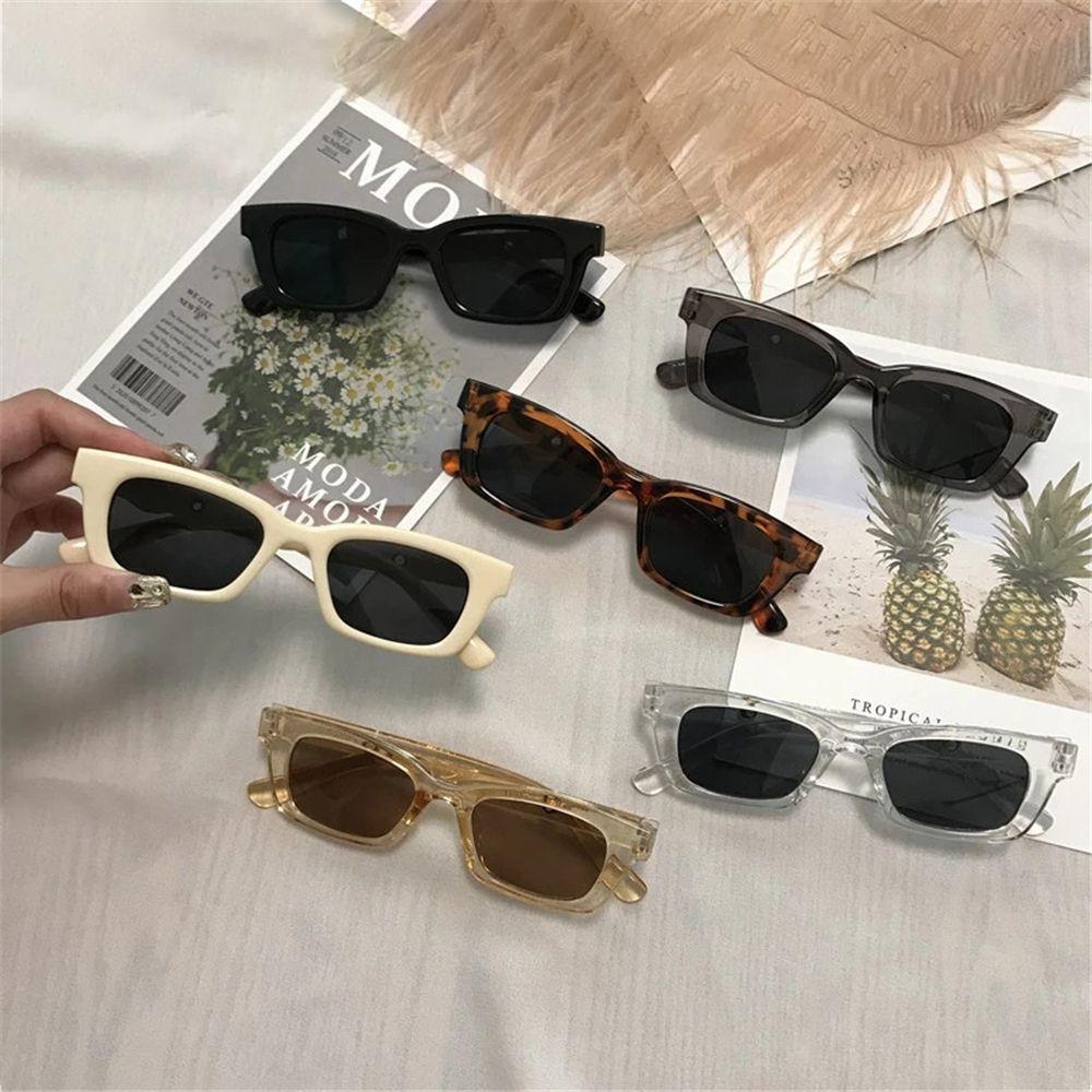 UV400 Protection Retro Sun Glasses Ladies Eyeglasses Rectangle Sunglasses Sunglasses for Women