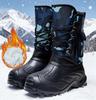 Мужские зимние ботинки на платформе, мужские зимние ботинки, теплые, с толстым плюшем, водонепроницаемые, для улицы, для рыбалки, рабочие ботинки, большие размеры 40-46