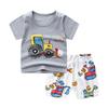 Милый детский костюм с короткими рукавами, комплект детской футболки, хлопковые шорты с короткими рукавами, детская летняя детская одежда