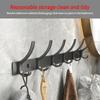 YUNJIEYA Черный/Белый/Цвет оружейной стали Дверные крючки Вешалка для одежды Хранение Спальня Крючок для одежды Настенный Кухонные аксессуары для ванной