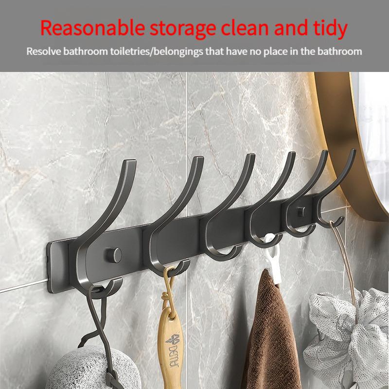 YUNJIEYA Черный/Белый/Цвет оружейной стали Дверные крючки Вешалка для одежды Хранение Спальня Крючок для одежды Настенный Кухонные аксессуары для ванной