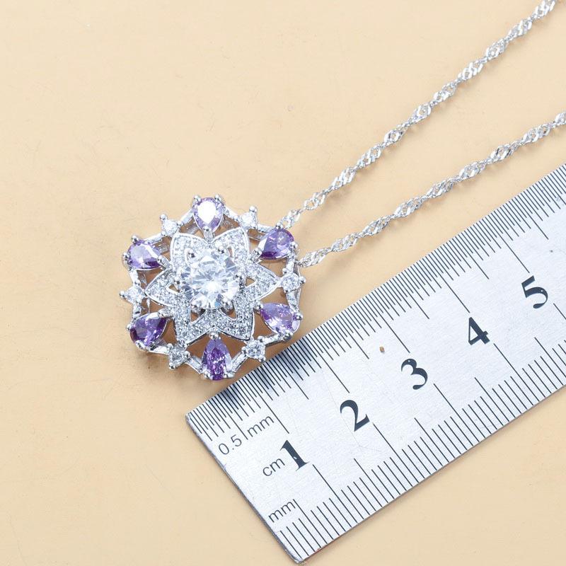 Серьги-подвески с синим сапфиром, ожерелье и кольцо, женский комплект