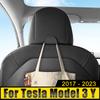 ABS Car Seat Back Hangers Headrest Mount Storage Holder Bag Pouch Hooks For Tesla Model 3 Y 2017 2018 2019 2020 2021 2022 2023