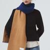 ONSZ Wool Cashmere Solid Double-Sided Logo Muffler