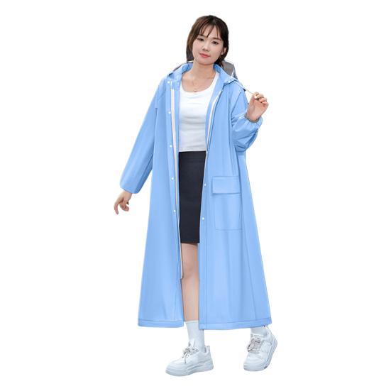 Yousheng Дождевик с капюшоном Водонепроницаемый ЕВА Застежка на пуговицах и молнии Многоразовый Взрослый Ультралегкий Ветрозащитный Плотный Портативный Для Путешествий На Открытом Воздухе Дождевая Куртка Пончо