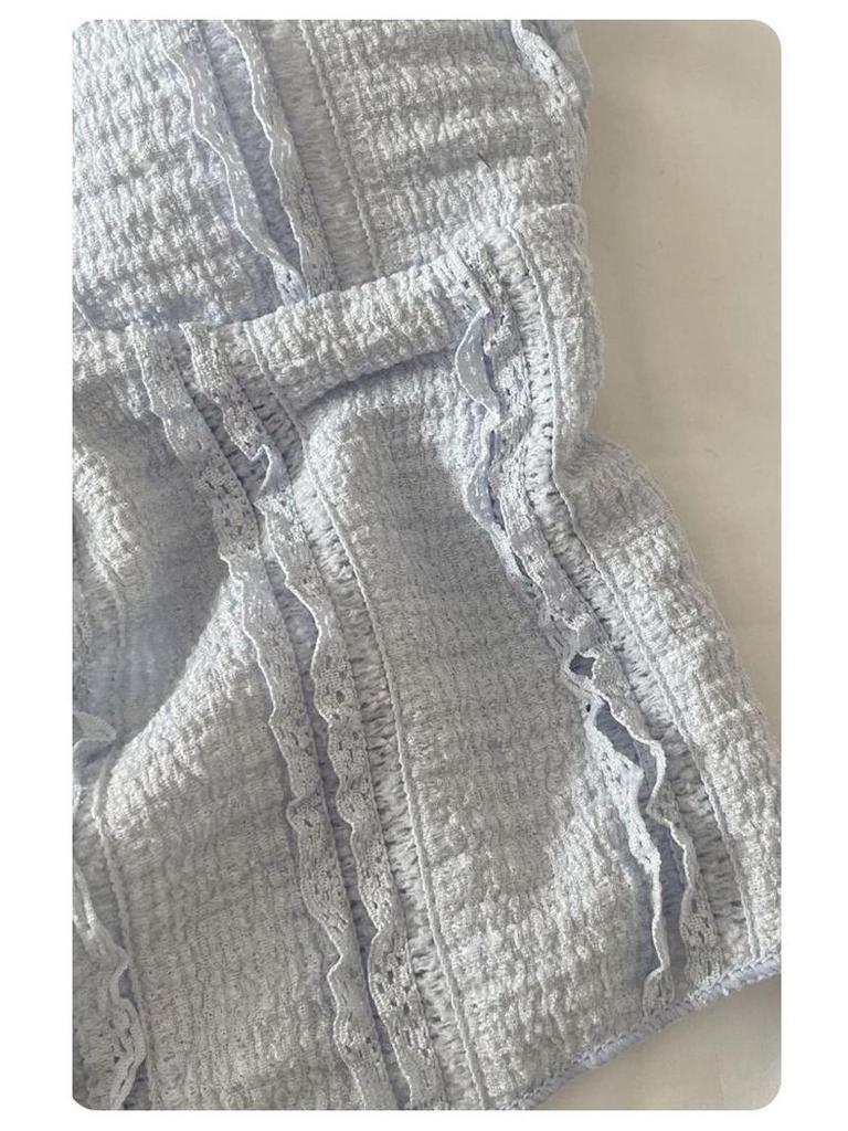 Новый корейский комплект бикини-трикини для маленькой груди: Стиль Pure Desire с майкой с оборками