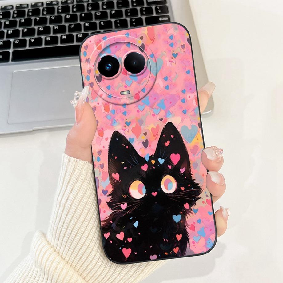 Для Realme 11 5G Тайвань RMX3780 Чехол Realme 11x 11 Pro+ Pro Плюс Эстетичный Мультяшный Панда Кролик Защита Камеры Матовый Чехол