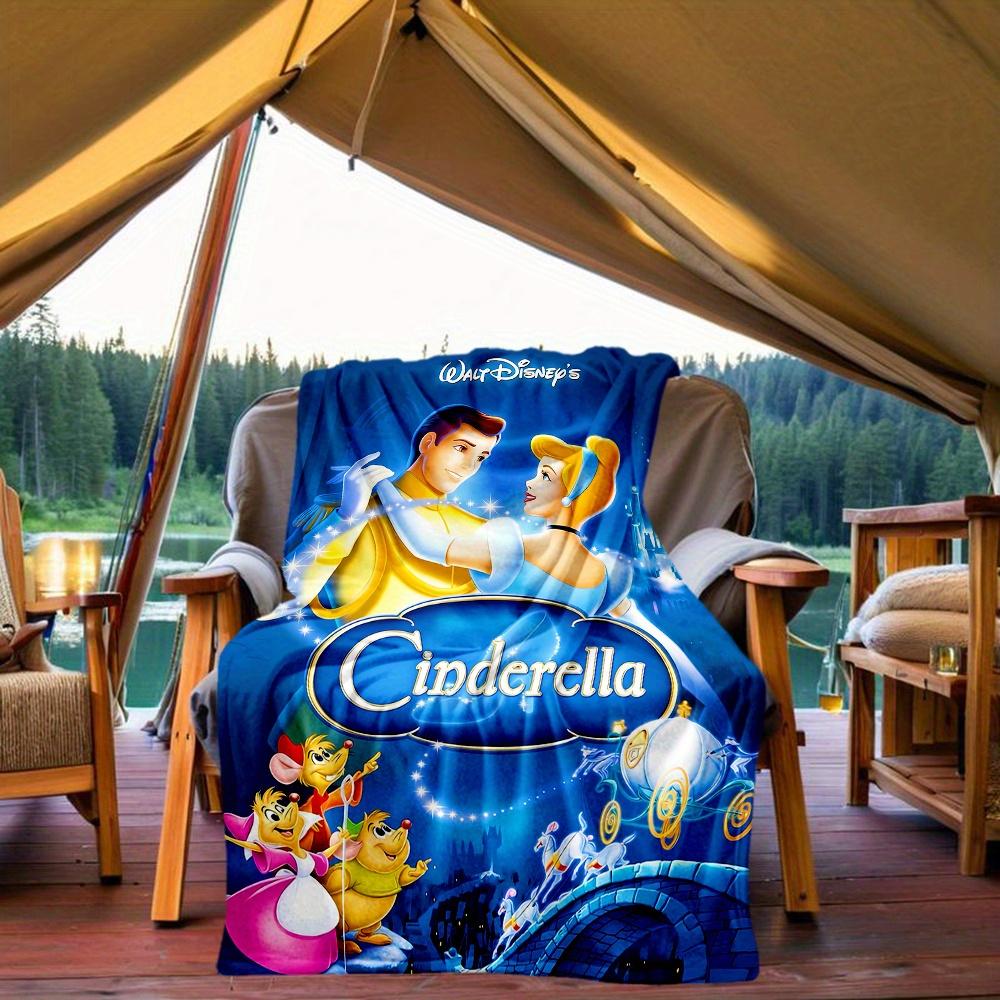 1 шт., Плед Disney Золушка Сезонный Универсальный Декоративный Плед для Комнаты, Идея для Подарка Семье и Другу, Гостиная, Путешествия