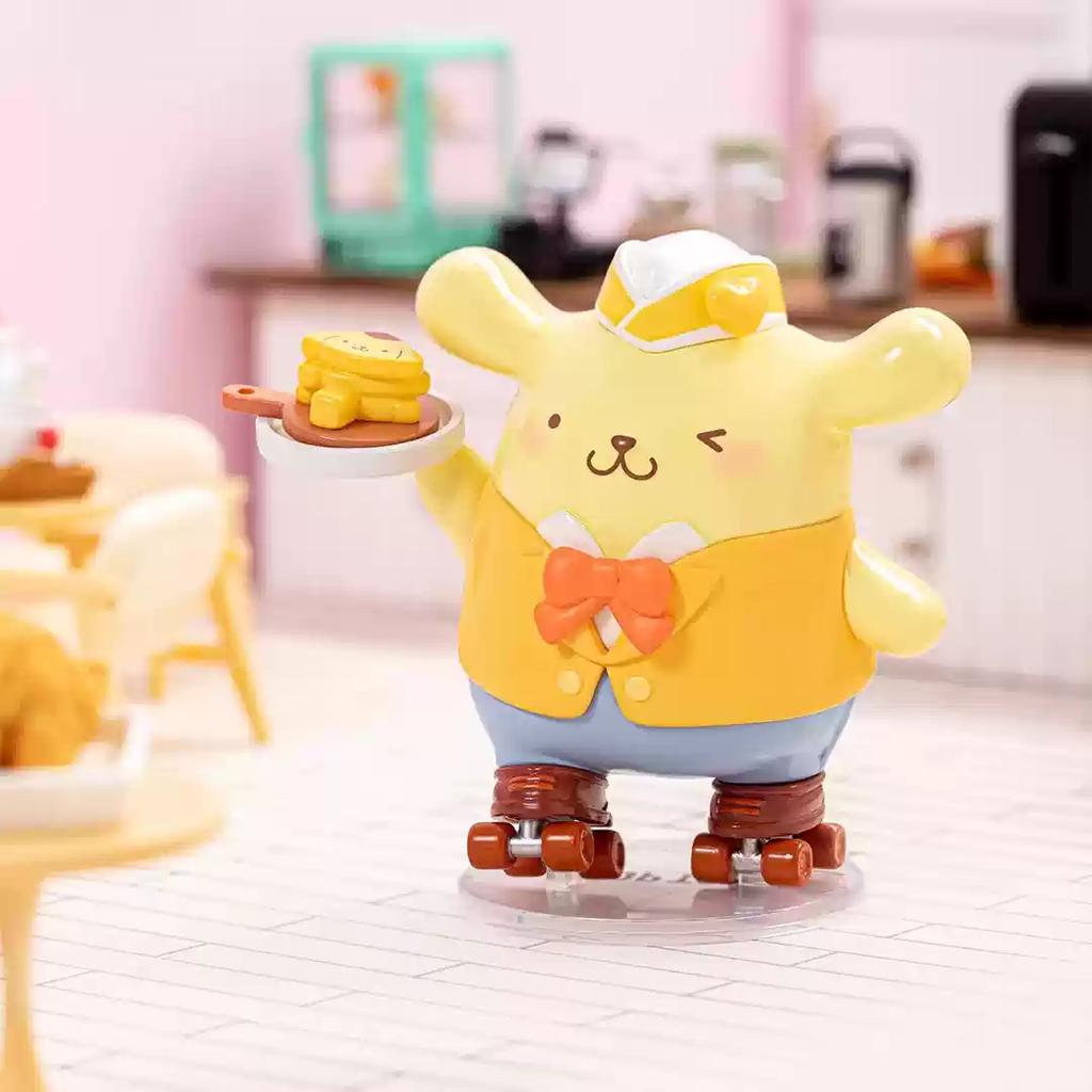 New Product Toptoy Sanrio Family Roller Skating Western Restaurant Series Handheld Cool Lomi Blind Box Trendy Birthday Gift