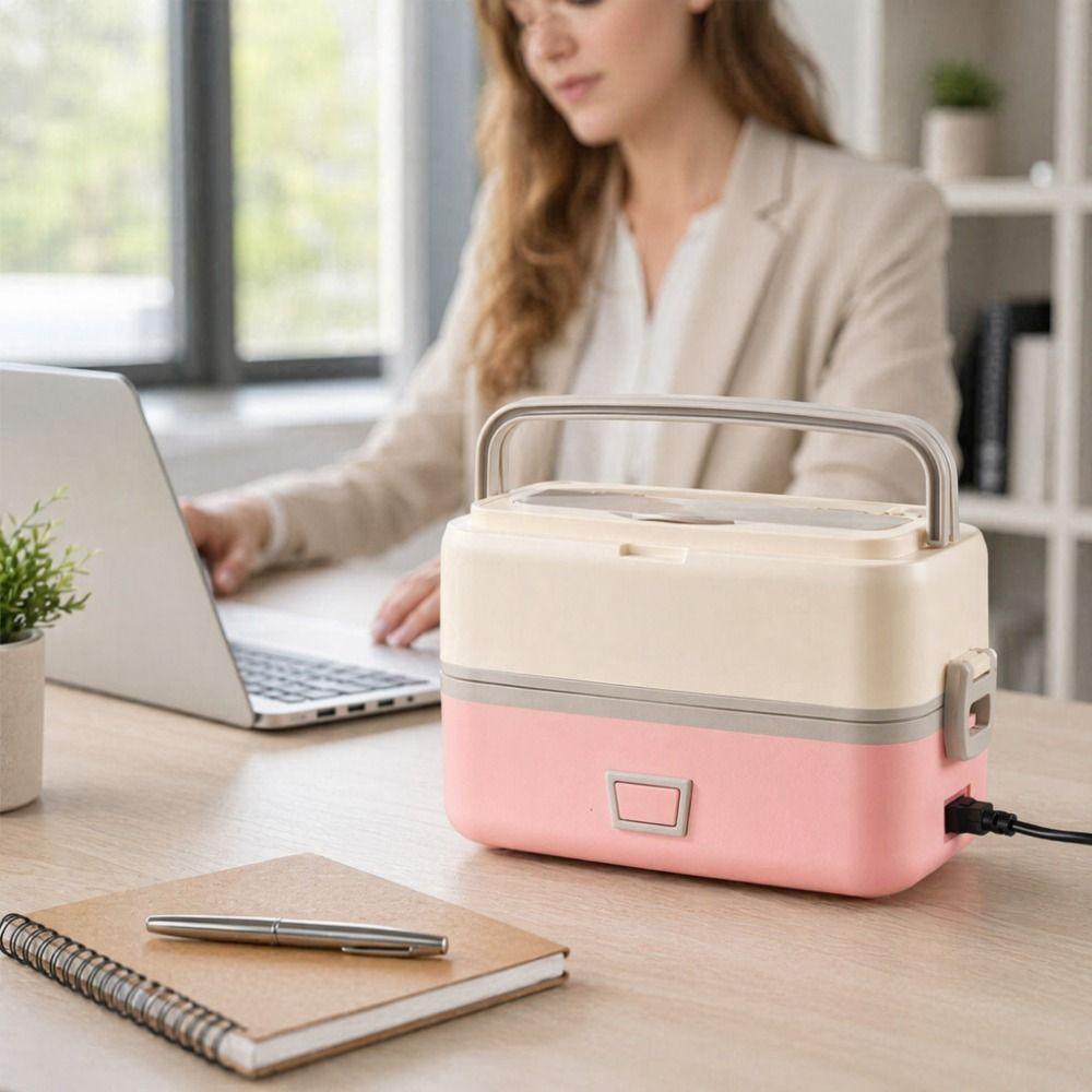 Leaf-proof Electric Heating Lunch Box Quick Heating Portable Insulated Lunchbox For Office Workers