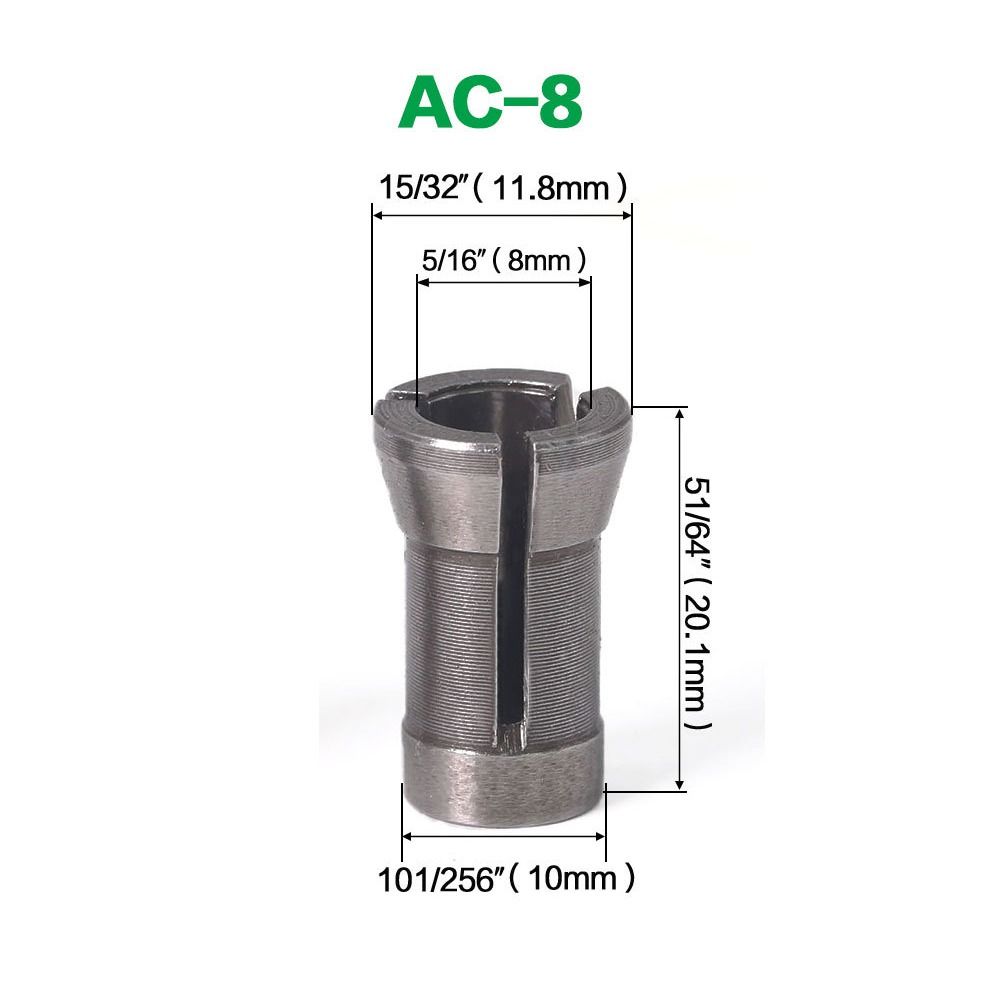 Деревообрабатывающий триммер цанговый патрон инструмент для резьбы шлифовальный станок зажимной адаптер замена фрезерные цанги