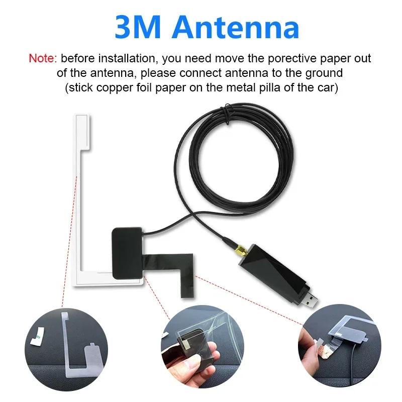 Антенна DAB/DAB+ с USB-адаптером для Европы Android Автомагнитола GPS Стереоприемник Плеер Автомобильная DAB-коробка Цифровое вещание Радио