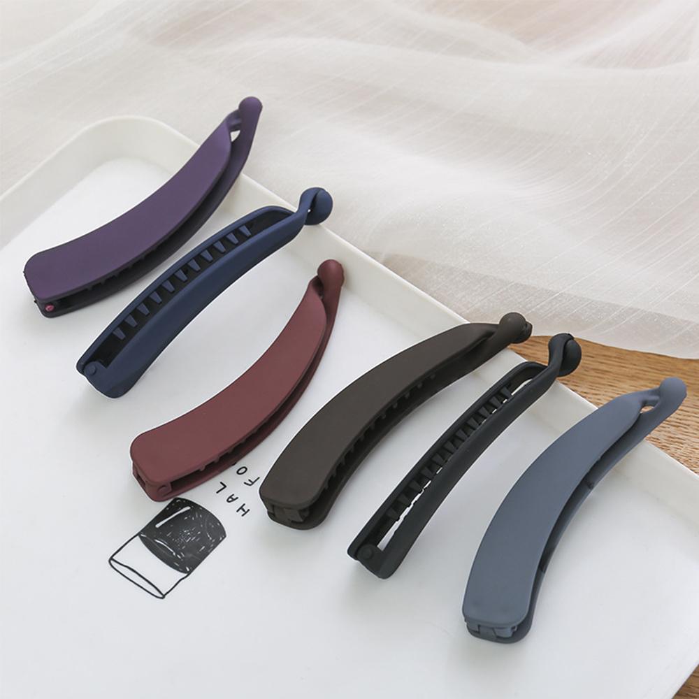 Заколки Аксессуары для волос Однотонные Женские Зажимы для волос Заколки-крабы Держатель для хвостика Зажим-банан