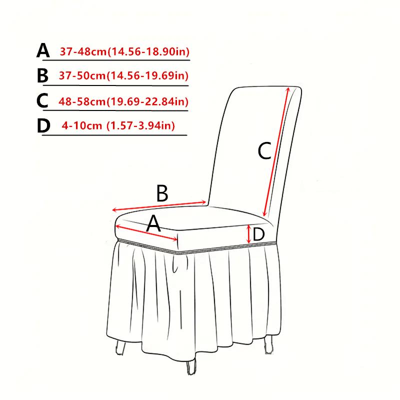 Stretch Spandex Dining Chair Cover Protectors Super Fit Banquet Chair Seat Slipcovers for El and Wedding Ceremony Chair Skirt