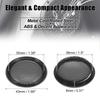 X AUTOHAUX Speaker Cover Speaker Grille Cover 43x8mm Mesh Subwoofer Grille Horn Glossy Guard Protector Plastic Iron Black 2 Pack