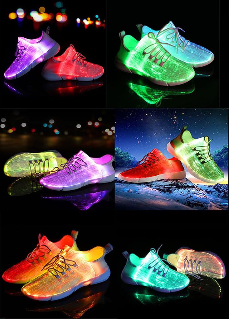 Светящаяся обувь для детей и взрослых Светодиодная светящаяся обувь для девочек и мальчиков Заряжаемые от USB светящиеся кроссовки Детская обувь на день рождения Рождество