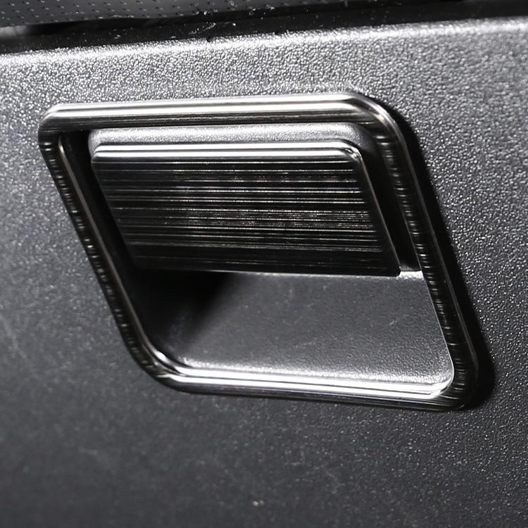 Нержавеющая сталь, украшение интерьера автомобиля, ящик для хранения перчаток, ручка, крышка для Toyota FJ Cruiser 2007-автомобиль