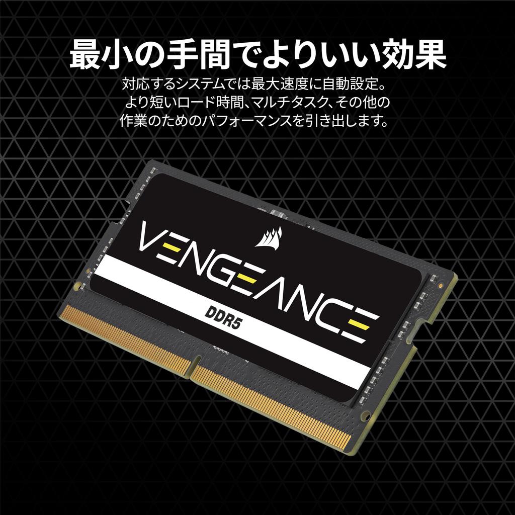 CORSAIR VENGEANCE DDR5 SODIMM 96 ГБ x для CMSX96GX5M2A5600C48 (2 48 ГБ) Ноутбуки DDR5-5600 МГц,