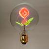 Small Rose Flame Light Bulb Sunflower Heart Art Light Bulb Atmosphere Love Creative Night Lamp Festival