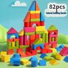 Montessori Early Education Interlocking Building Blocks - 82-Piece Set for Baby's Intellectual Development