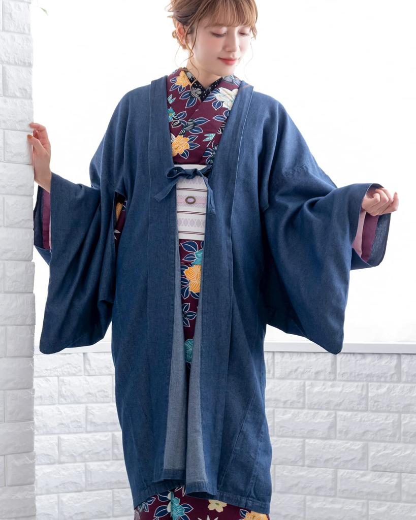 Washable Single Clothes Plain Denim Denim Cover Single Item [KYOETSU] Women's (F(L), Indigo)