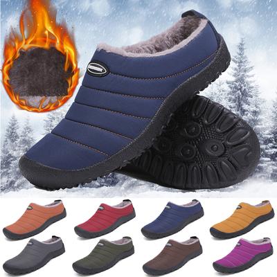 Зимние мужские тапочки, хлопковые плюс меховые туфли, женские зимние уличные теплые меховые кроссовки, нескользящая теплая меховая обувь, зимние шлепанцы на толстой платформе