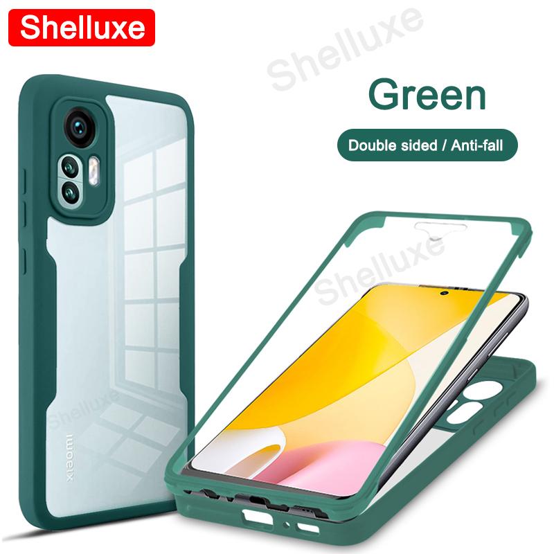 For Xiaomi12 360 Full Body Case Shelluxe For Xiaomi Mi 12 12X 12T 11 11T Mi11 Lite Mi11T Pro Silicone Double Sided Phone Cover