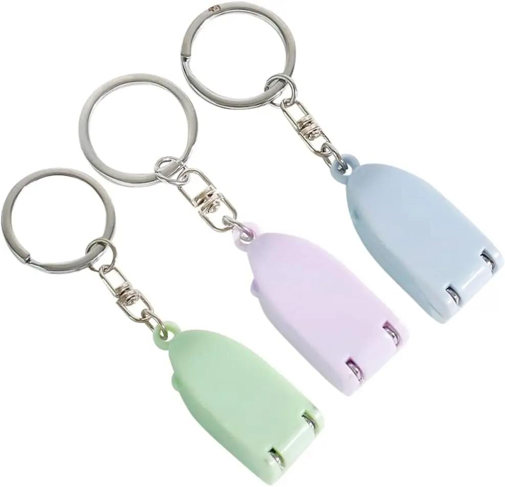 Портативные кусачки для ногтей Мини брелок Кусачки для ногтей из нержавеющей стали Защита от брызг Складные кусачки для ногтей Мини дорожные кусачки для ногтей