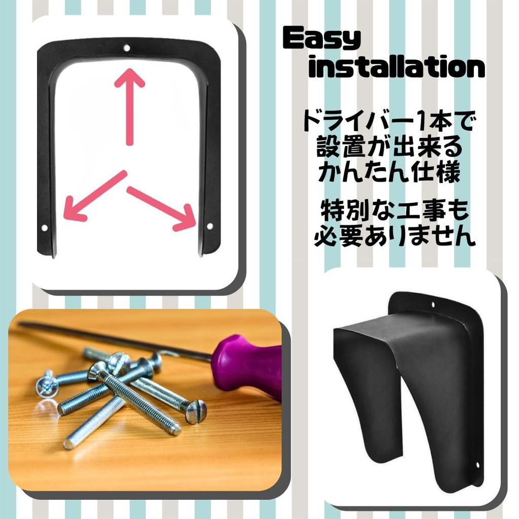 Solvanta Беспроводной домофон Защита от дождя и Солнцезащитный козырек, Простая установка, Металл, Черный, 17 см Ширина x 5-10 см Глубина x 21,5 см Высота
