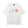 Summer new trendy brand letter printing loose round neck short-sleeved T-shirt breathable and comfortable