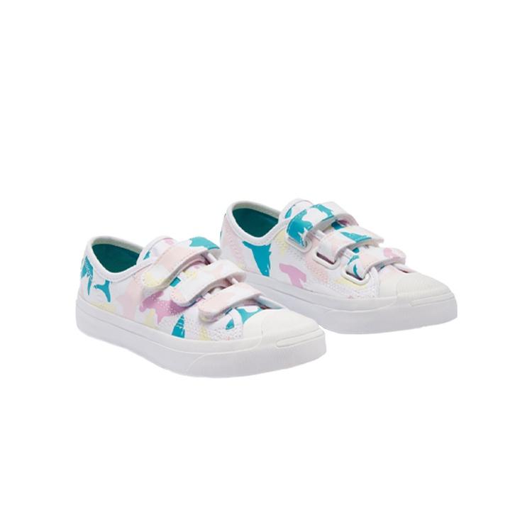 (PS) Converse Jack Purcell Low Easy-On 'Shark Bite - White' Kids' 368145C