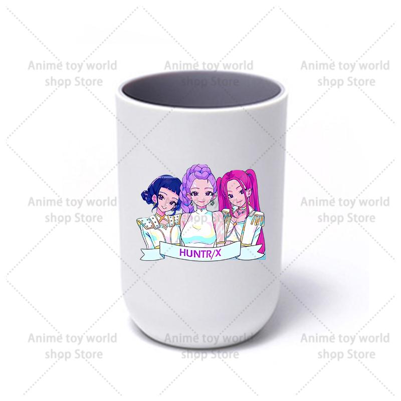 KPop Demon Hunters Hot Movies Water Cup Toothbrush Cup Cartoon Anime Mouthwash Cup Children's Water Cups Boy Girl Birthday Gifts