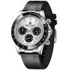 Мужские часы Pagani Design, японский кварцевый механизм Seiko, хронограф Daytona, водонепроницаемые, керамический безель, ремешок из нержавеющей стали, сапфировое C