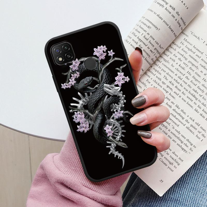Чехол-цветок с сердцем для телефона Redmi 9C NFC 10A, милый силиконовый ударопрочный мягкий чехол для Redmi 10C 12C 12, мультяшная милая сумочка