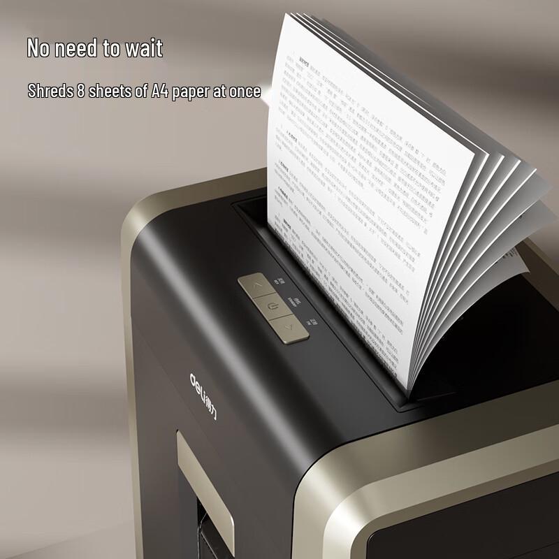 Deli GA702 P-5 Micro-Cut Commercial Paper Shredder CN plug (adapter included)