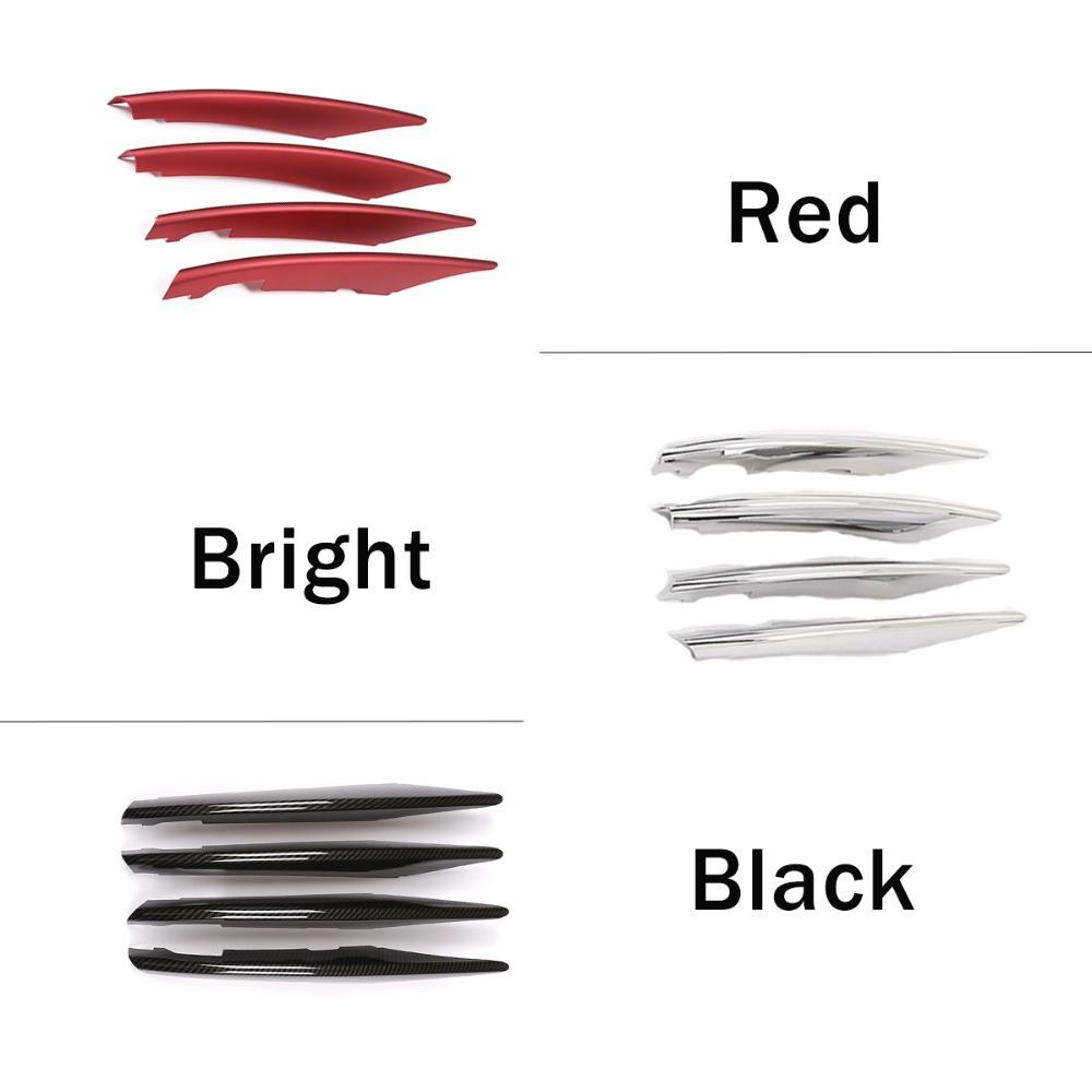 4 х Хромированные автомобильные передние фары из АБС-пластика, декоративные полоски для Mercedes Benz A Class A180 A200 W177 