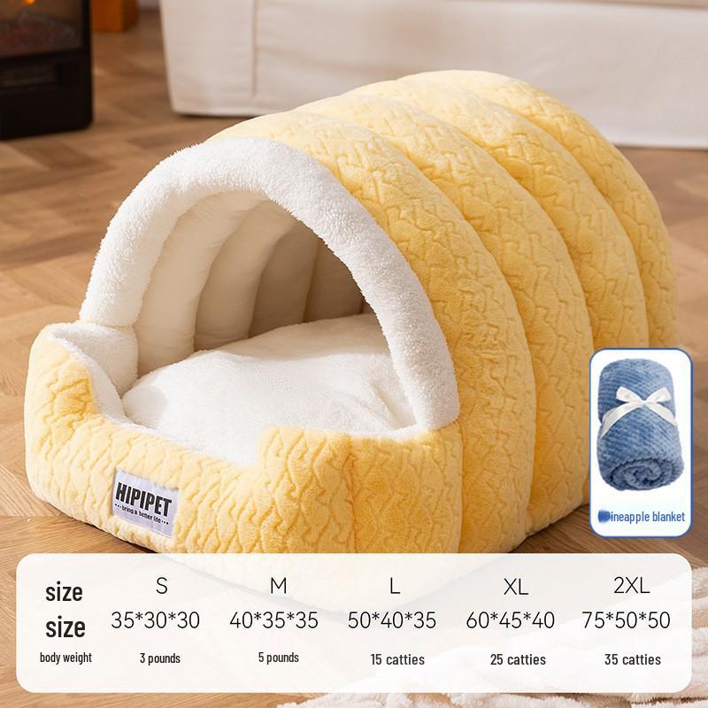 Полностью закрытое водонепроницаемое гнездо для домашних животных для собак и кошек - Осень/Зима