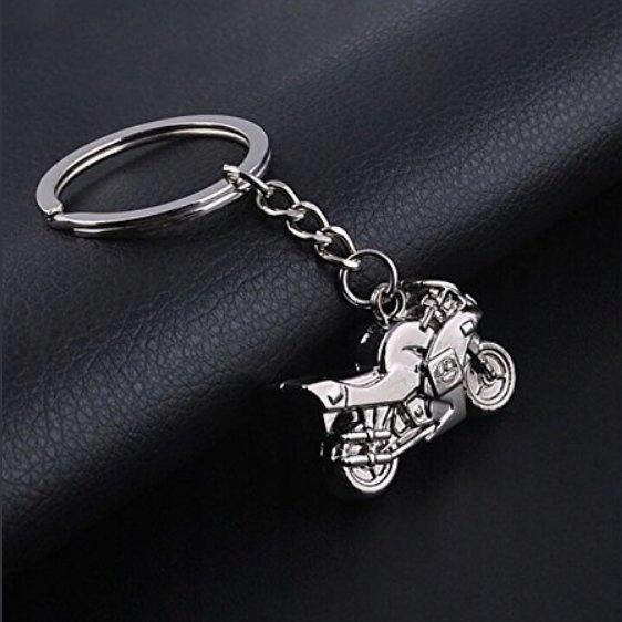 Brelok Motocykl Motor Srebrny Metalowy Do Kluczy Pro