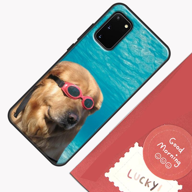 Мультяшный чехол для телефона с золотистым ретривером Для Samsung Galaxy S24 S26 Ultra S20 S21 S22 S23 S25 Plus S10 S25 FE Защитная накладка