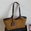 2025 Autumn New Ins Wind Tote Bag Women's Large-capacity Korean Version Niche High-value Foreign Shoulder Bag Retro